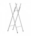 vidaXL Folding Bar Table Legs Silver 45x53x108 cm Galvanised Steel
