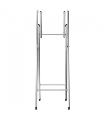 vidaXL Folding Bar Table Legs Silver 45x53x108 cm Galvanised Steel