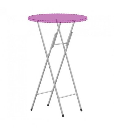 vidaXL Folding Bar Table Legs Silver 45x53x108 cm Galvanised Steel