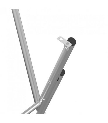 vidaXL Folding Bar Table Legs Silver 45x53x108 cm Galvanised Steel