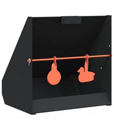 vidaXL Pellet Trap Black 31 x 23 x 31.5 cm Steel