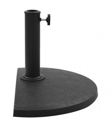 vidaXL Parasol Base | Black | Polyresin | Standard | Decorative Inlays