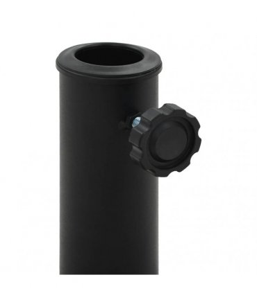 vidaXL Parasol Base | Black | Polyresin | Standard | Decorative Inlays