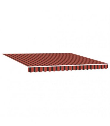 vidaXL Retractable Awning Orange and Brown 400 x 300 cm