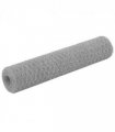 vidaXL Chicken Wire Fence Steel with PVC Coating 25x0.75 m Grey