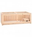 vidaXL Hamster Cage 104x52x38 cm Solid Wood Fir