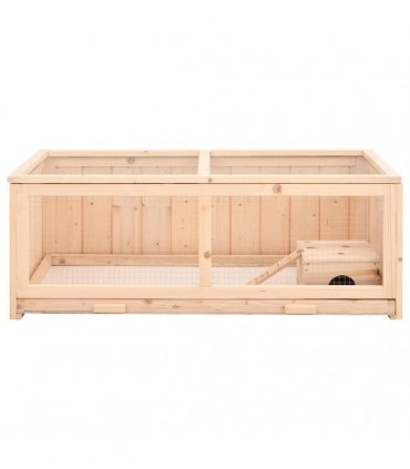 vidaXL Hamster Cage 104x52x38 cm Solid Wood Fir