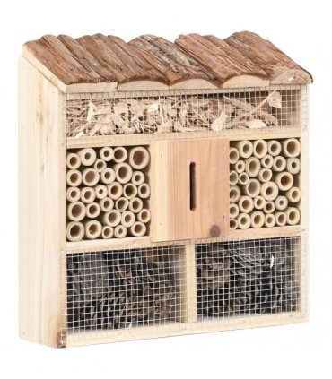 vidaXL Insect Hotel 30x10x30 cm Firwood