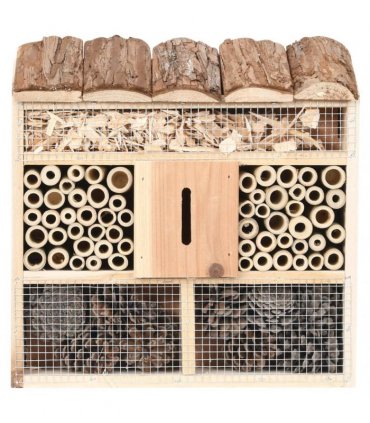 vidaXL Insect Hotel 30x10x30 cm Firwood
