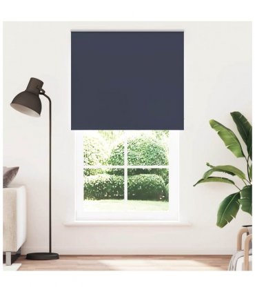 vidaXL Roller Blind Blackout Marine 120x210 cm Fabric Width 116.6 cm Polyester
