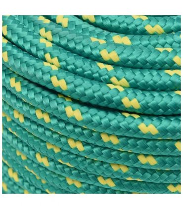 vidaXL Boat Rope Green 14 mm 100 m Polypropylene
