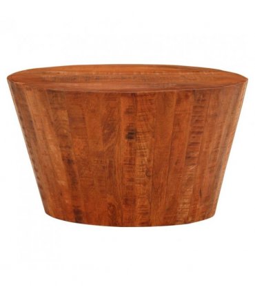 vidaXL Coffee Table Ø 52x30 cm Solid Rough Wood Mango