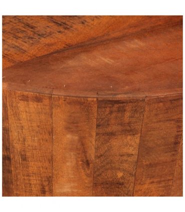 vidaXL Coffee Table Ø 52x30 cm Solid Rough Wood Mango