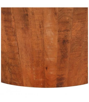 vidaXL Coffee Table Ø 52x30 cm Solid Rough Wood Mango