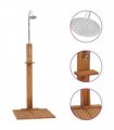 vidaXL Garden Shower 75x75x210 cm Solid Teak Wood