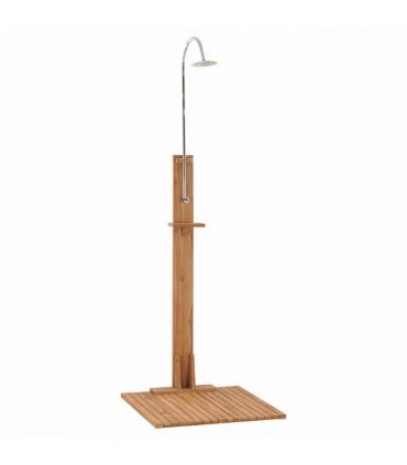 vidaXL Garden Shower 75x75x210 cm Solid Teak Wood