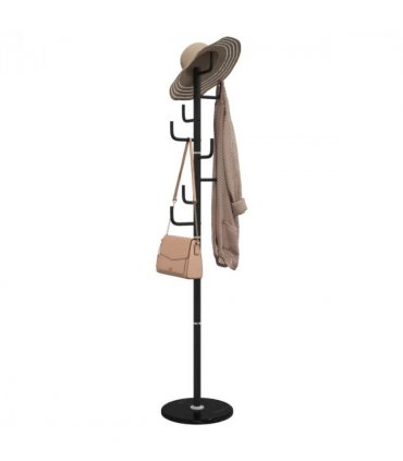 vidaXL Coat Stand Black 183 cm Powder-coated Iron