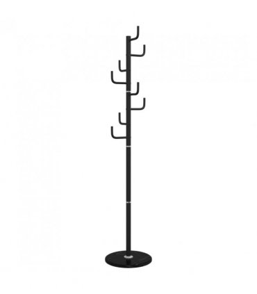 vidaXL Coat Stand Black 183 cm Powder-coated Iron