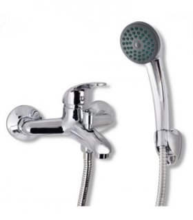 vidaXL Bath Shower Mixer Tap Kit Chrome