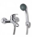 vidaXL Bath Shower Mixer Tap Kit Chrome