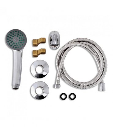 vidaXL Bath Shower Mixer Tap Kit Chrome