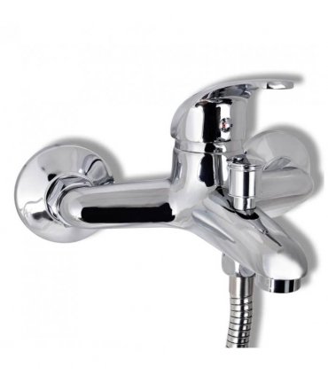 vidaXL Bath Shower Mixer Tap Kit Chrome