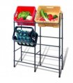 vidaXL Steel Shelf for 6 Crates