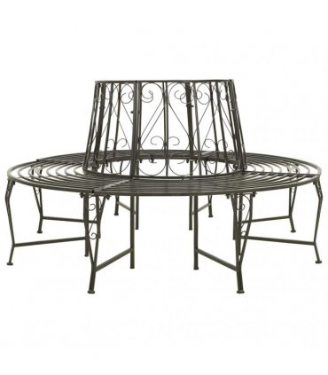 vidaXL Tree benches 1-Seater Ø 160 x 89 cm Steel
