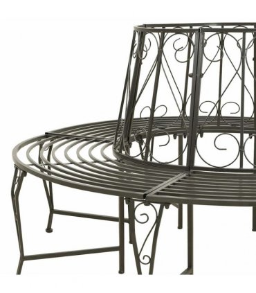 vidaXL Tree benches 1-Seater Ø 160 x 89 cm Steel