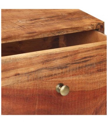 vidaXL Console Table 90x35x75 cm Rough Acacia Wood