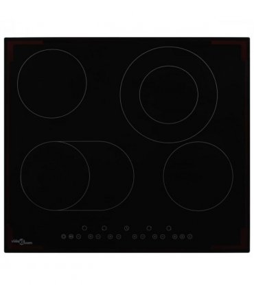 vidaXL Ceramic Hob with 4 Burners Touch Control 6600 W