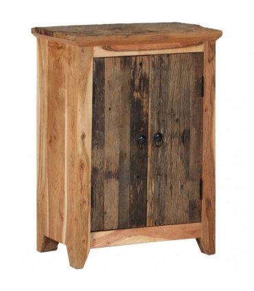 vidaXL Sideboard 55x33x75 cm Solid Wood Acacia and Reclaimed