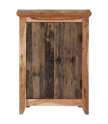 vidaXL Sideboard 55x33x75 cm Solid Wood Acacia and Reclaimed