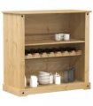 vidaXL Wine Cabinet Corona 107.5x51x105.5 cm Solid Wood Pine