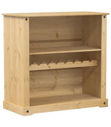 vidaXL Wine Cabinet Corona 107.5x51x105.5 cm Solid Wood Pine