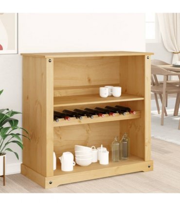vidaXL Wine Cabinet Corona 107.5x51x105.5 cm Solid Wood Pine