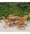 vidaXL 5 Piece Garden Dining Set Solid Wood Acacia