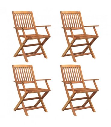 vidaXL 5 Piece Garden Dining Set Solid Wood Acacia