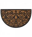vidaXL Door Mat Half Round 45x75 cm Rubber and Coir