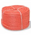 vidaXL Twisted Rope Polypropylene 12 mm 250 m Orange
