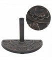 vidaXL Parasol Base Resin Half Round Bronze 9 kg