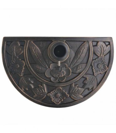 vidaXL Parasol Base Resin Half Round Bronze 9 kg