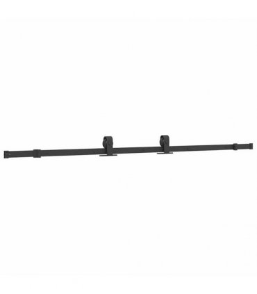 vidaXL Sliding Door with Hardware Set Black 90x205 cm ESG Glass