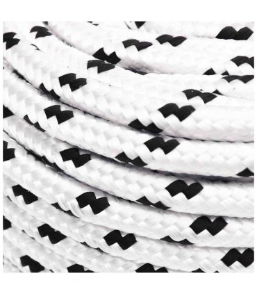 vidaXL Braided Boat Rope White 10 mmx25 m Polyester