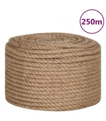 vidaXL Rope 100% Jute 12 mm 250 m