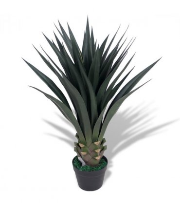 vidaXL Artificial Yucca Plant with Pot 85 cm Green