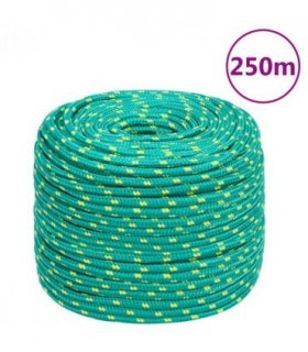 vidaXL Boat Rope Green 6 mm 250 m Polypropylene