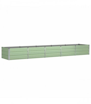 vidaXL Planter Green 400 x 80 x 45 cm Steel