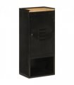 vidaXL Bathroom Cabinet 40x27x90 cm Iron and Solid Wood Mango
