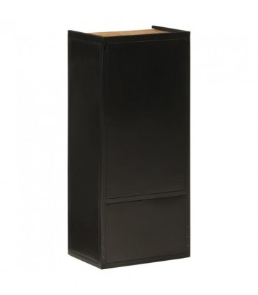 vidaXL Bathroom Cabinet 40x27x90 cm Iron and Solid Wood Mango